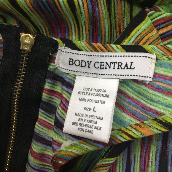 Sheer racer back tank lime green and multi color size L boho colorful artsy - Picture 7 of 7